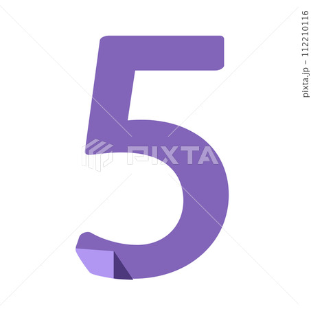 Illustration of colorful number. 112210116