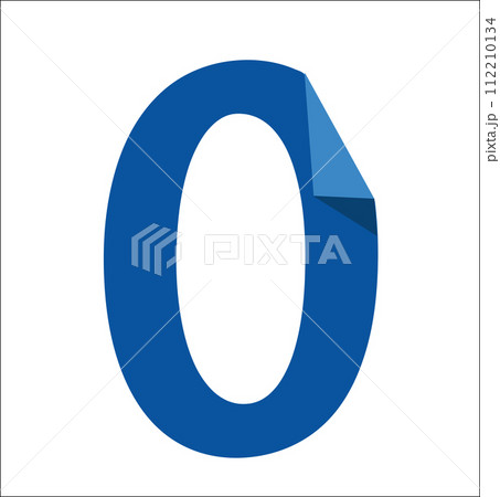 Illustration of colorful number. 112210134
