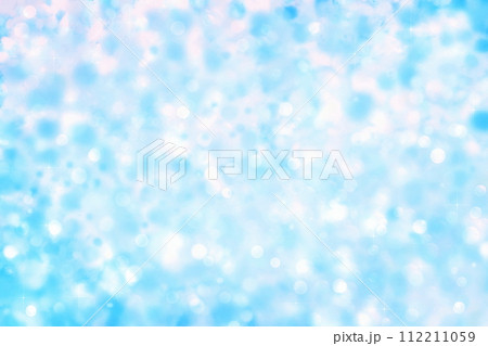 キラキラの玉ボケの背景(ブルー) 112211059