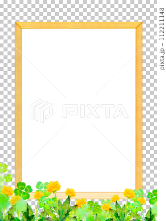Dandelion and wooden frame message board 112211148