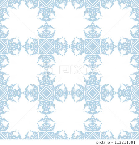 Blue and white patterned surface with geometric shapes Blue and white patterned surface with geometric shapes 112211391