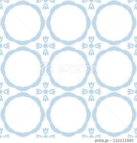 Blue and white patterned surface with geometric shapes 112211885