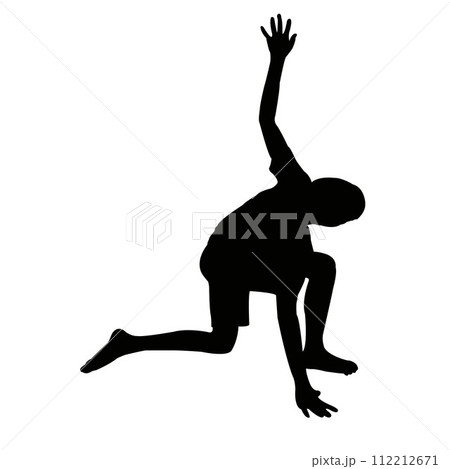 a boy body silhouette vector a boy body silhouette vector 112212671