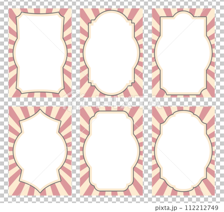 Taisho retro style frame border set Taisho retro style frame border set 112212749