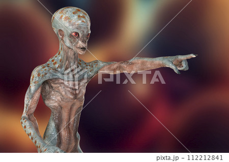 Alien hand, 3D illustration Alien hand, 3D illustration 112212841