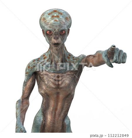 Alien hand, 3D illustration Alien hand, 3D illustration 112212849