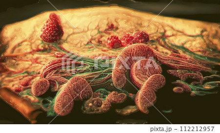 Growth of tumor, illustration Growth of tumor, illustration 112212957