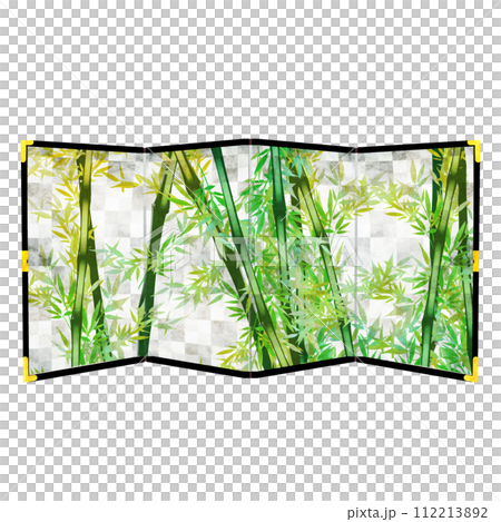 竹林の銀屏風 112213892