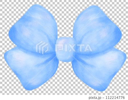 Blue Coquette bow and frame aesthetic watercolor 112214776