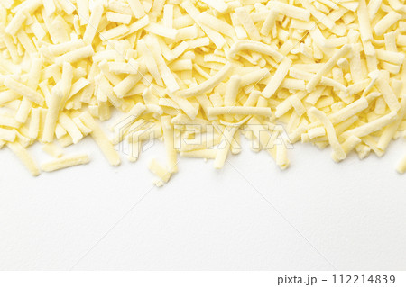 白背景にとろけるチーズ 112214839