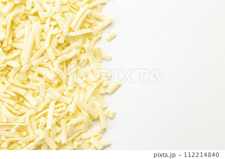白背景にとろけるチーズ 112214840