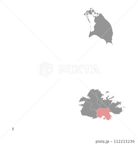 Parish of Saint Paul map, administrative division of Antigua and Barbuda. 112215230