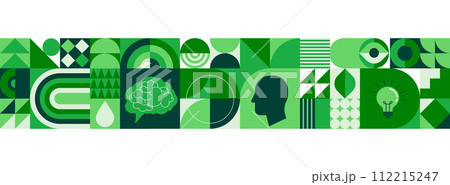 Environment, ecology, Earth day concept design. Banner, poster, abstract background in modern 112215247