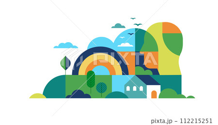 Environment, ecology, Earth day concept design. Banner, poster, abstract background in modern Environment, ecology, Earth day concept design. Banner, poster, abstract background in modern 112215251