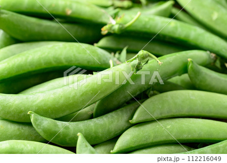 Fresh green pea, Food background 112216049