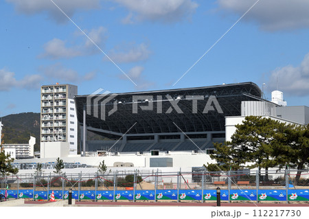 須磨海浜公園　完成近づくの神戸須磨シーワールド　 112217730