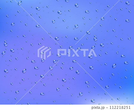 水滴のある背景素材　青　2 112218251
