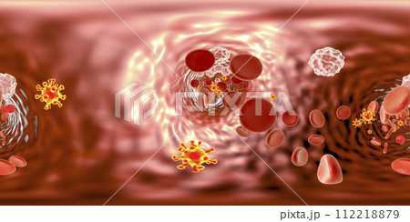 HIV in blood spherical panorama HIV in blood spherical panorama 112218879