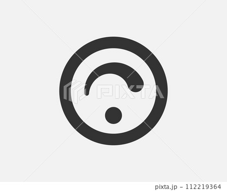 Light dimmer icon line trendy design. Electricity lamp saving energy sign. Black and white flat style. Light dimmer icon line trendy design. Electricity lamp saving energy sign. Black and white flat style. 112219364