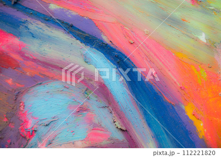 Conceptual abstract picture of a beautiful girl. Conceptual abstract closeup of an oil pastels. Conceptual abstract picture of a beautiful girl. Conceptual abstract closeup of an oil pastels. 112221820