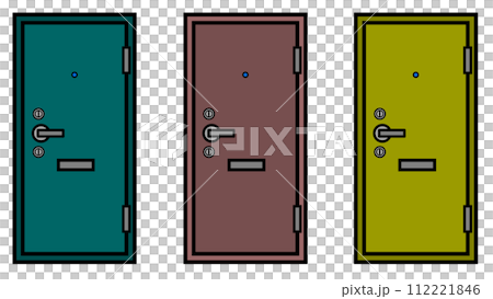 公寓和公寓入口門使用的建築材料插圖 112221846