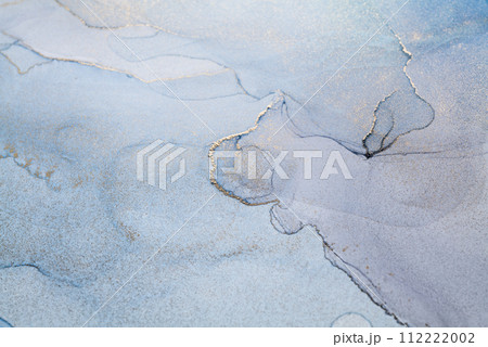 Blue and gold alcohol ink. Style incorporates the swirls of marble or the ripples of agate. Blue and gold alcohol ink. Style incorporates the swirls of marble or the ripples of agate. 112222002