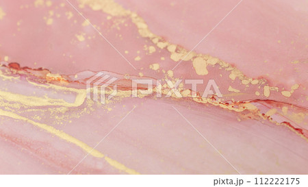 Beautiful background with smudges and stains alcohol ink. Abstract blue, red art with gold. Beautiful background with smudges and stains alcohol ink. Abstract blue, red art with gold. 112222175