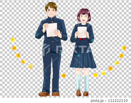 卒業入学学生制服姿 卒業入学学生制服姿 112222210