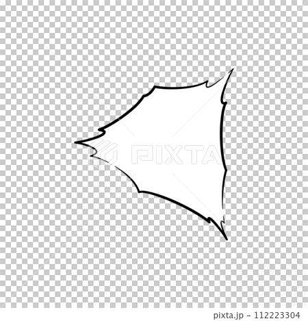 [Single item] A simple speech bubble that can be used to express surprise, screams, and screams 112223304