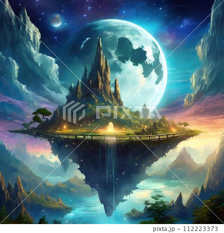 幻想惑星の夜明け [AI生成画像] 112223373