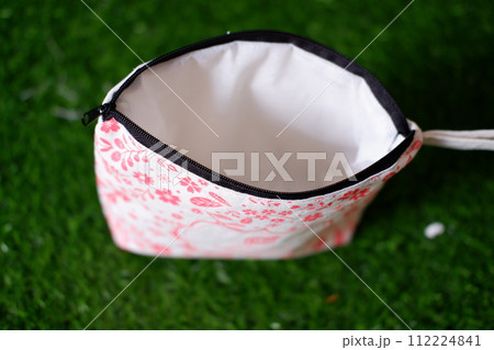 a beautiful and simple pouch as background a beautiful and simple pouch as background 112224841