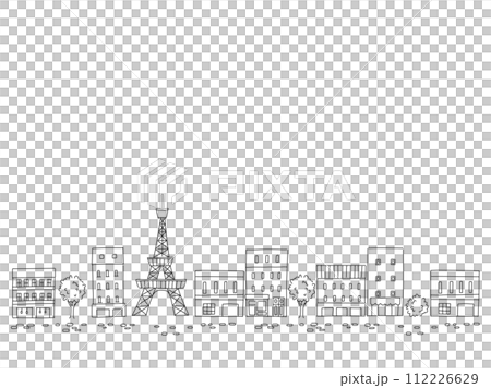 受巴黎啟發的簡單線條畫 受巴黎啟發的簡單線條畫 112226629