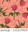 Seamless background, roses 112227029
