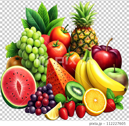 set of fruits 112227605