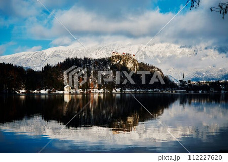 lake bled  view on castle 112227620