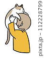猫吸いする女の子 112228799
