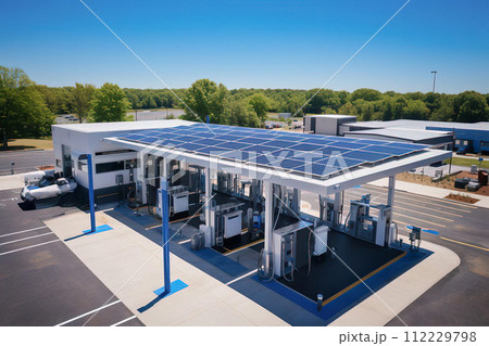Solar-Powered Electric Charging Station 112229798