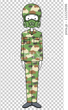 Ground Self-Defense Force camouflage uniform (protective mask) (male) 112229996