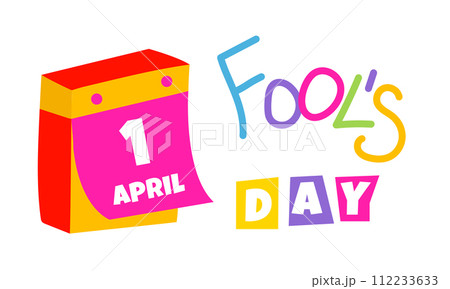 April fools day calendar. 112233633