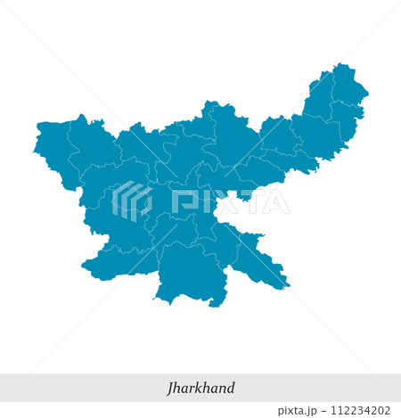 map of Jharkhand is a state of India with districts 112234202