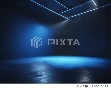 The concrete floor and studio room with smoke float up the interior for display products The concrete floor and studio room with smoke float up the interior for display products 112234511