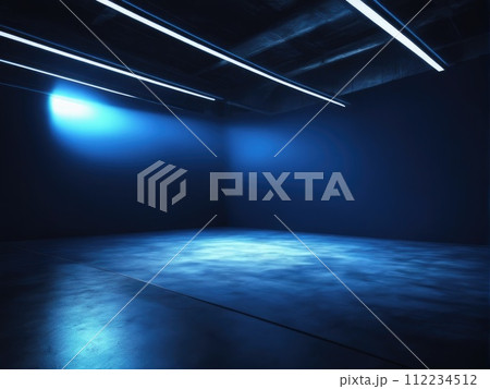 The concrete floor and studio room with smoke float up the interior for display products The concrete floor and studio room with smoke float up the interior for display products 112234512