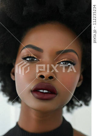 Portrait of a Woman With Red Lipstick 112235234
