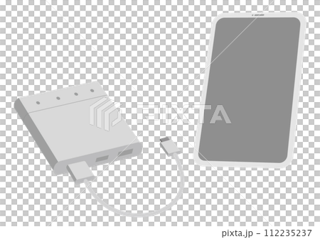 智慧型手機和充電器的插圖_4 智慧型手機和充電器的插圖_4 112235237