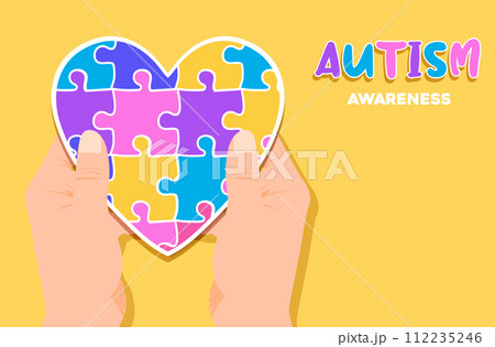 Autism Awareness Day illustration 112235246