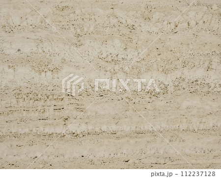 イタリア産トラバーチンの背景イメージ イタリア産トラバーチンの背景イメージ 112237128