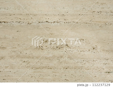 イタリア産トラバーチンの背景イメージ イタリア産トラバーチンの背景イメージ 112237129
