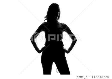 女性のシルエット2 AI生成画像 女性のシルエット2 AI生成画像 112238720