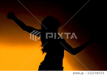 女性のシルエット5 AI生成画像 女性のシルエット5 AI生成画像 112238723