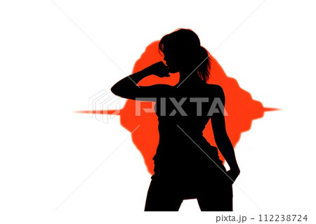 女性のシルエット6 AI生成画像 女性のシルエット6 AI生成画像 112238724